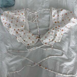 Princess Polly White and Orange Top